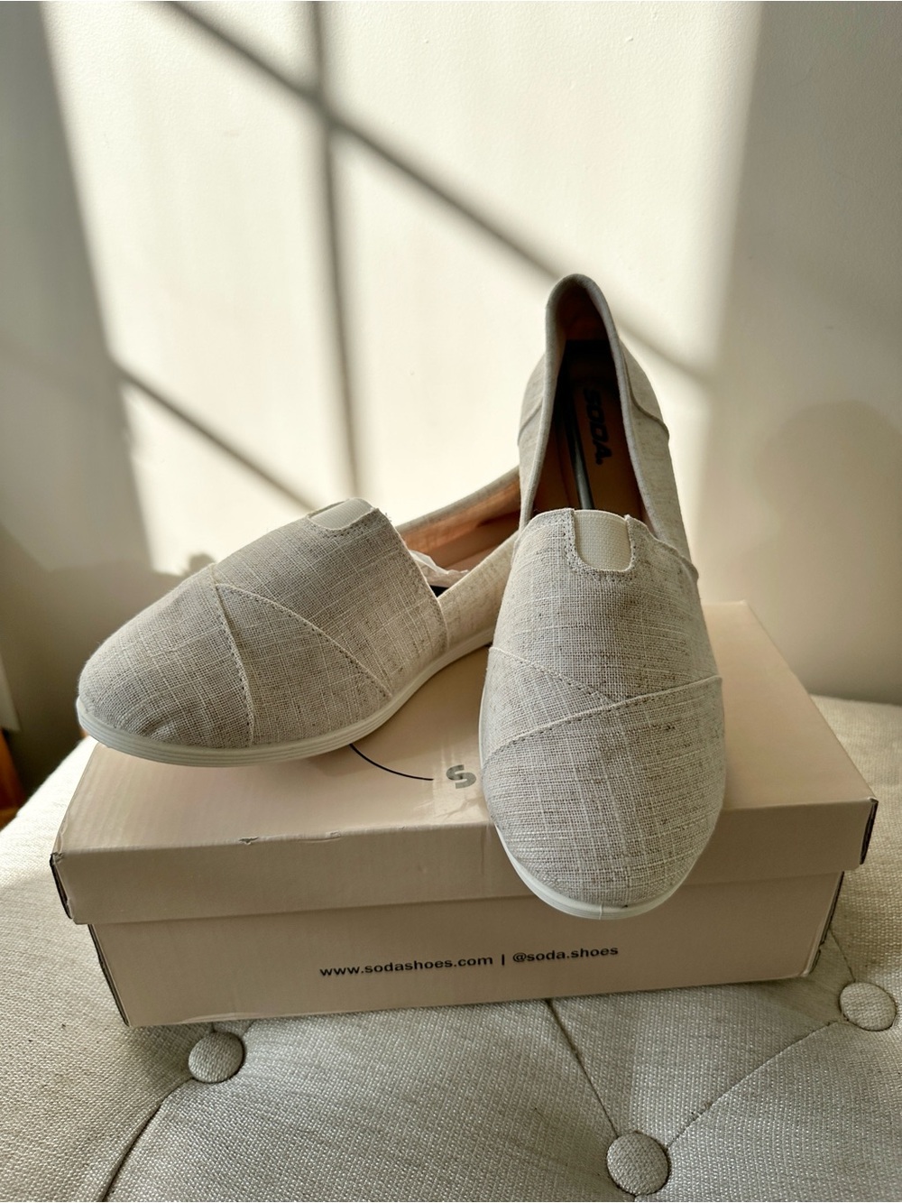 NWT Soda Shoes Women’s Obji Round Toe Casual Slip On Flat